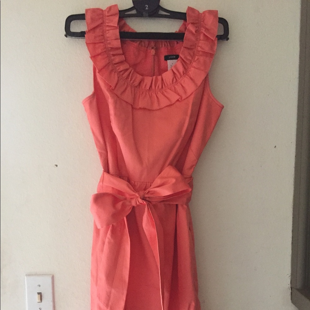 J Crew Coral Spring Dress Size 2